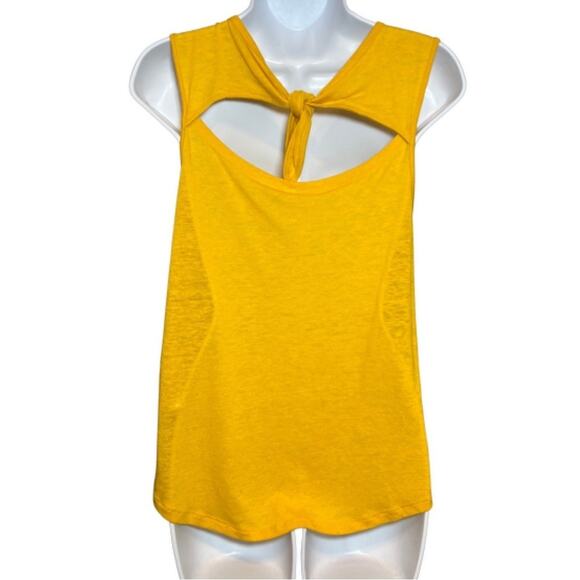 Old Navy Yellow Open Back Tank Top, M - Picture 4 of 9